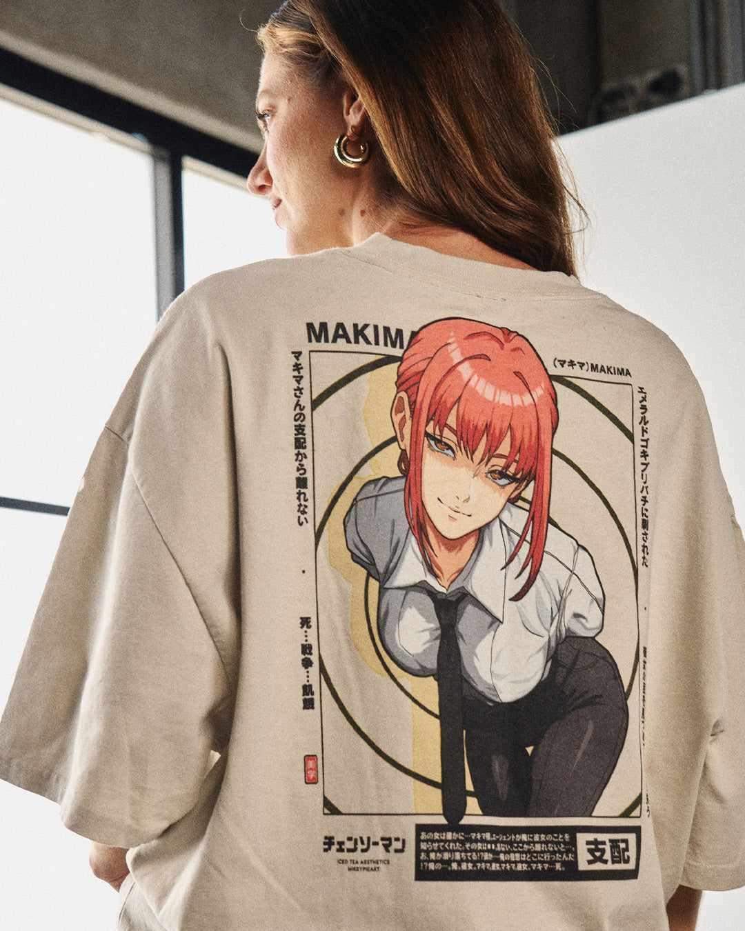 Makima (EYES) - Oversized Heavy Tee - Image 14